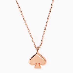 kate spade Everyday Spade Metal Mini Pendant necklace / rose gold